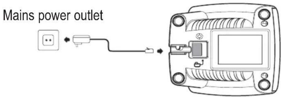 AUDIOLINE BigTel 110 - Connecting the charging station ^2 - 1