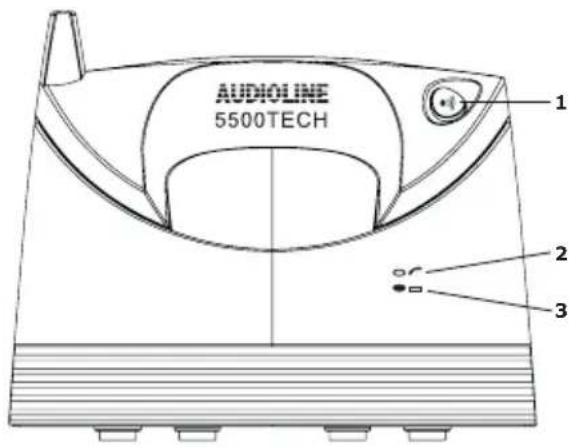 AUDIOLINE 5500TECH Bundle - Mobilteil - 2
