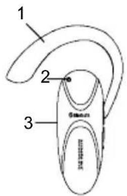 AUDIOLINE Headset BT 113 - Bedienlemente - 1