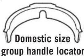 Domestic size group handle locator