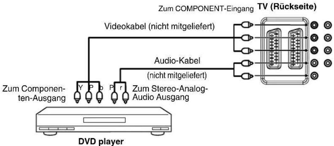 ORION TV26PL177DVD - DVD player mit Componenten-Ausgang anschließen - 1