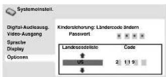ORION TV32PL6905DVD - Klindersicherungs-Ländercode - 3