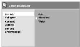 ORION TV24LB985DVD - Menü Video-Einstellung - 3