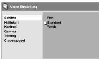 ORION TV22QPR945DVDS - Menü Video-Einstellung - 3