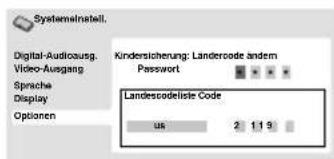 ORION TV22QBD945DVDS - Klndersicherungs-Ländercode - 2