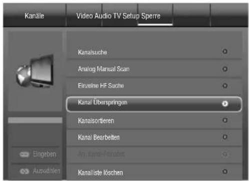 ORION TV22LW845DVD - Analoge unverschlüsselte Sender wählen. - 5
