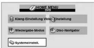 ORION TV22LW845DVD - Menü 'Kindersicherung" aufrufen - 1