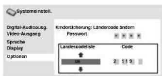 ORION TV22LW222DVDS - Klndersicherungs-Ländercode - 3