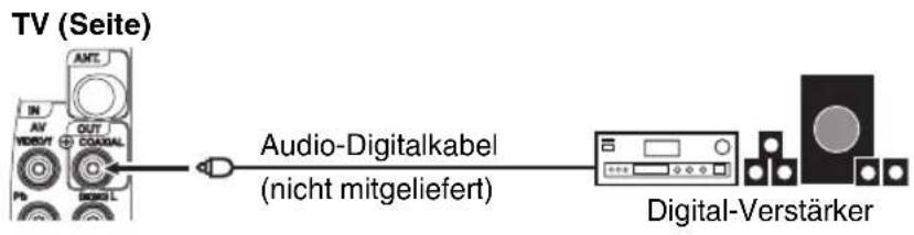 ORION TV22LB830 - Anschluss an digitale Audio-Verstärker - 1