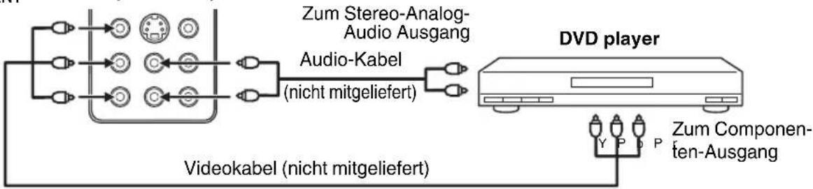 ORION TV19PL175DVD - DVD player mit Componenten-Ausgang anschließen - 1