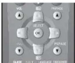VOL 20 PREPAGE SELECT OK PREPAGE GUIDE OUT Language PACKAGE