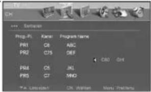 DAEWOO DLP-3022 - Sortieren der Fernsehsender - 10