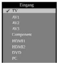 ORION TV26PW177DVD - Eingang wählen - 1
