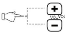 LENCO DVT-1533 - Einstellen der Lautstärke - 2