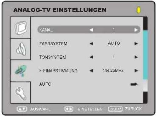 AEG CTV 4877 - EINSTELLUNG DES ANALOG-TV - 1