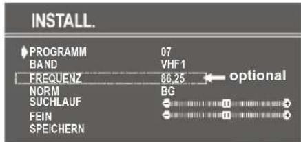 DUAL DTV 2850-3 - Frequenz auswählen (optional) - 1