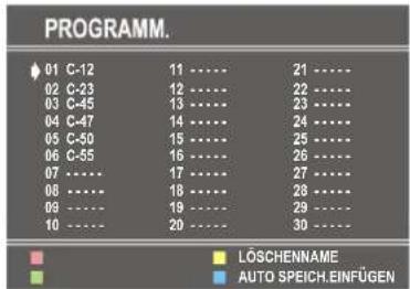 DUAL DTV 2850-3 - Das Menü Programm - 1
