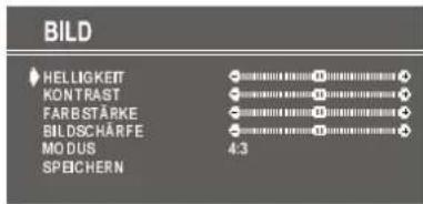DUAL DTV 2850-2 - Einstellen von Helligkeit, Kontrast, Farbestärke und Bildschärfe - 1