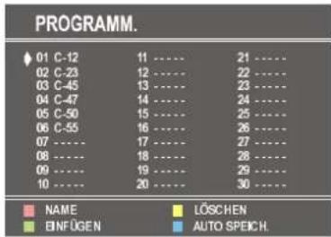 DUAL DTV 2850-2 - Das Menü Programm - 1