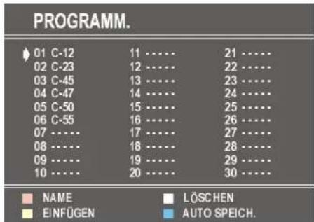 DUAL DTV 2850-1 - Das Menü Programm - 2