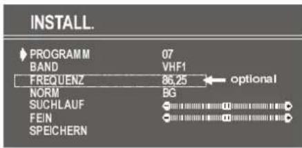 DUAL DTV 2850-1 - Frequenz auswählen (optional) - 1