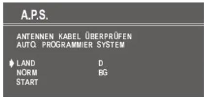 DUAL DTV 1450-3 - A.P.S. (Automatisches Programmiersystem) - 1