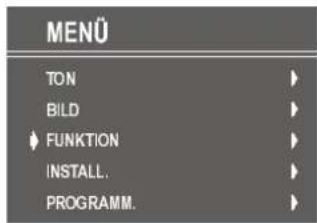 DUAL DTV 1450-2 - Das Menü Funktion - 1