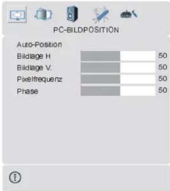 DUAL DTFT 32-1 - PC-Bildpositionsmenü - 1
