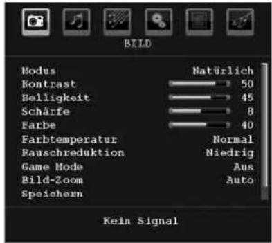 DUAL DTFT 26-5 - Menüsystem Analog-TV - 1