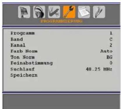 DUAL DTFT 26-4 - Menü Programmierung - 1
