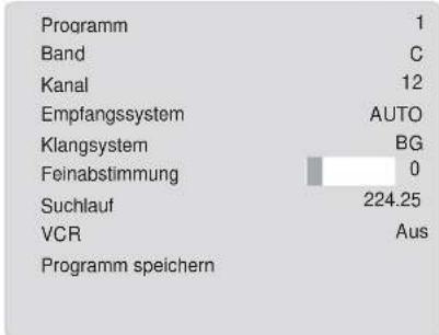 DUAL DTFT 26-3 - Menü Installation - 2