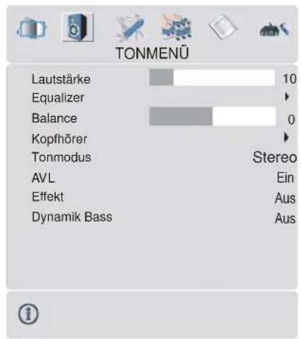 DUAL DTFT 26-3 - Tonmenü - 1