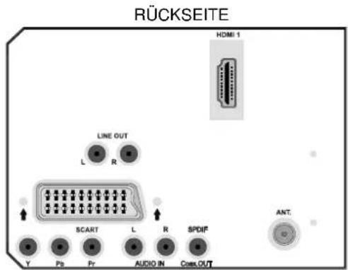 DUAL DTFT 15-2 - Anschließen anderer Geräte über Scart - 1