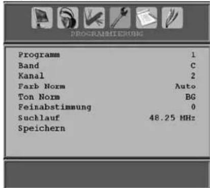 DUAL DTFT 15-2 - Menü Programmierung - 1