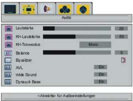 DUAL DPTV 4210 - Audiomenü - 1