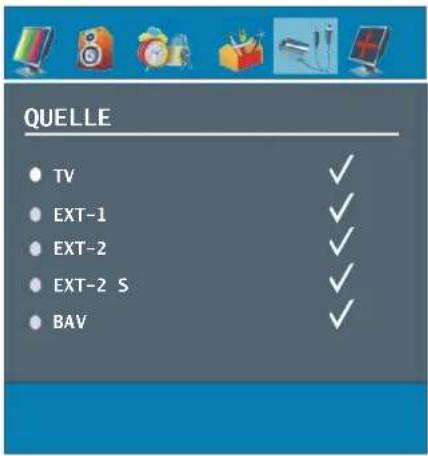DUAL DPTV 42-5 - Menü Quelle (Source) - 1