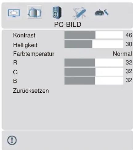 DUAL DPTV 42-2 - PC-Bildmenü - 1