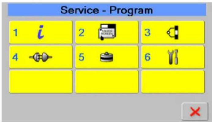 BERNINA Q 24 - Service-Programm aufrufen - 6