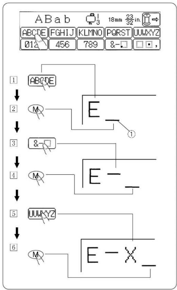 JANOME Harmony 8100 - Letter Size Key : S^M - 1