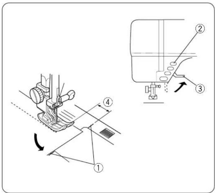 JANOME Harmony 8100 - - Seam Allowance Lines - 1