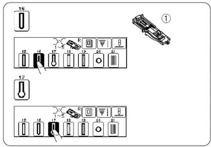 JANOME Harmony 8100 - • To Alter Buttonhole Stitch Width and Density - 1