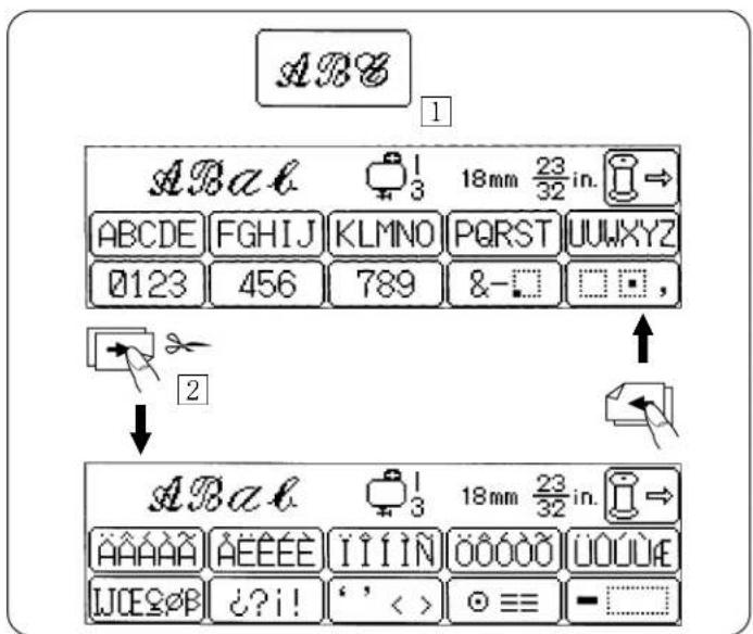 JANOME Harmony 8100 - Letter StyleKey : A a - 1