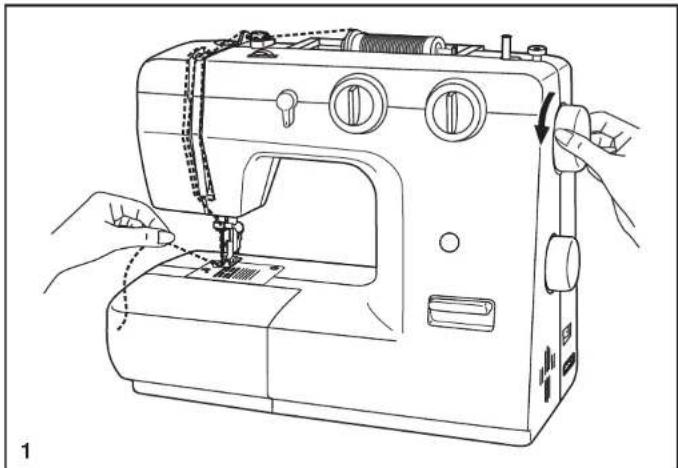 SINGER Mercury 1525 - □ Unterfaden heraufholen - 1