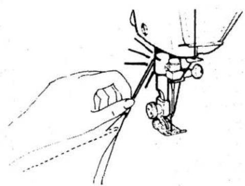 SINGER 1021 - REINFORCING END OF SEAM - 4