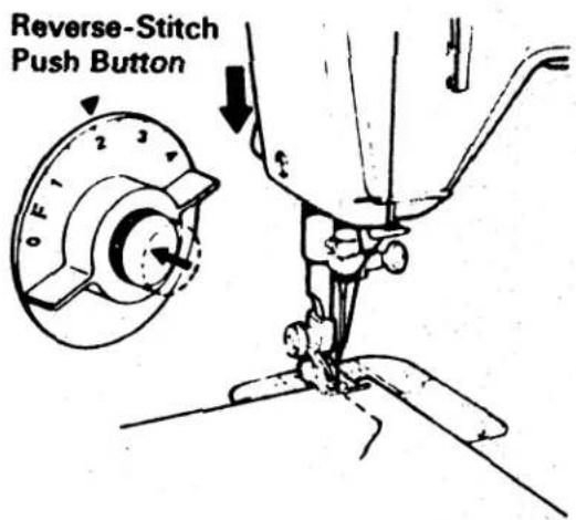 SINGER 1021 - STARTING A SEAM - 2