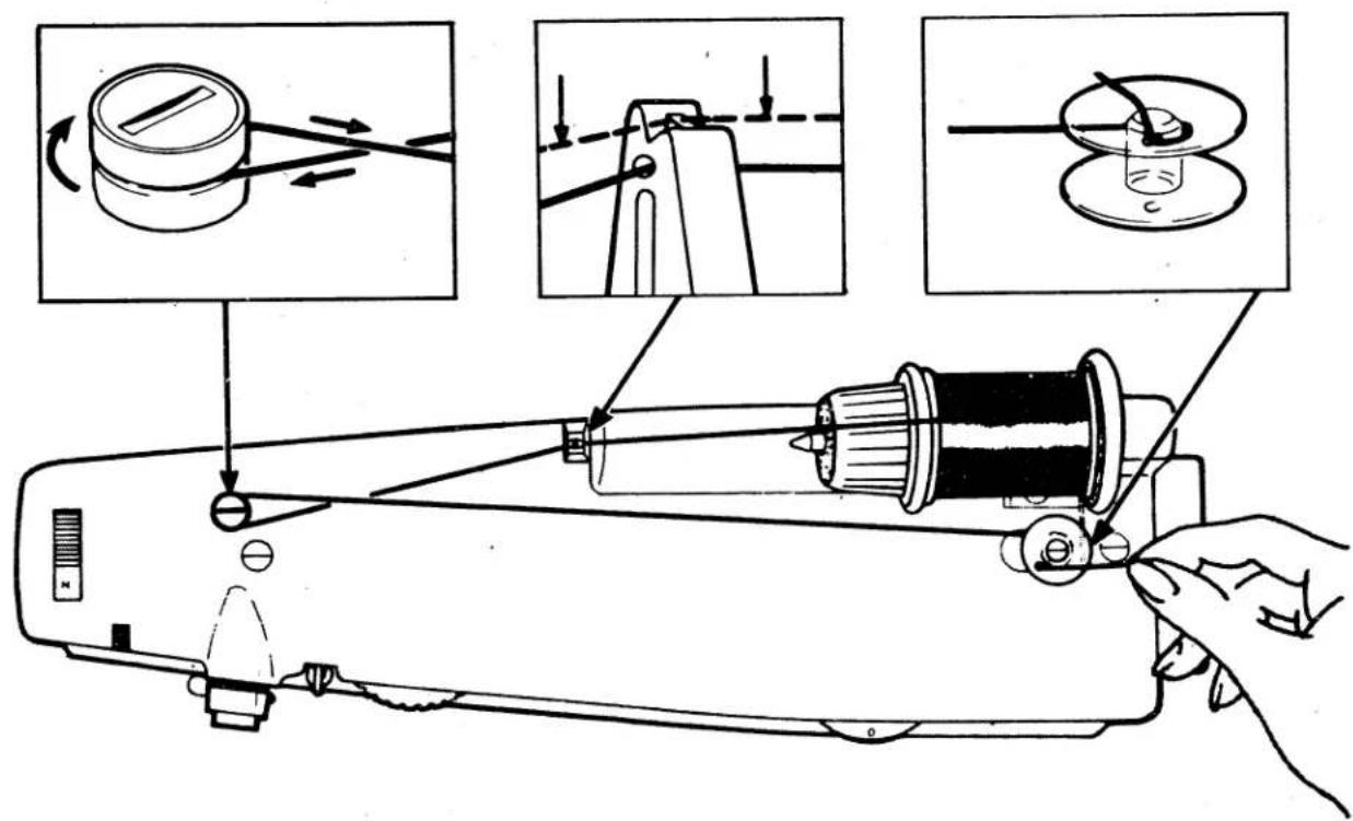 SINGER 1021 - Winding the Bobbin - 4