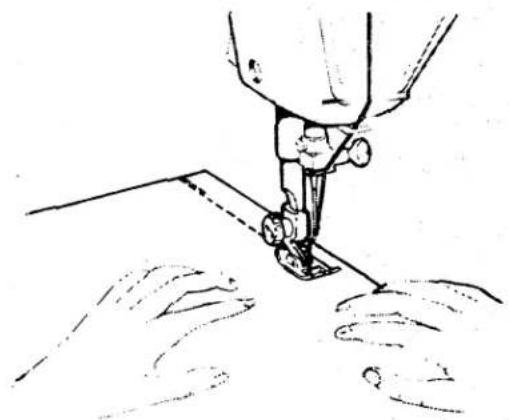 SINGER 1021 - REINFORCING END OF SEAM - 1