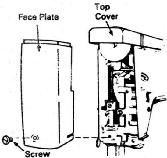 SINGER 1021 - REPLACING FACE PLATE - 2
