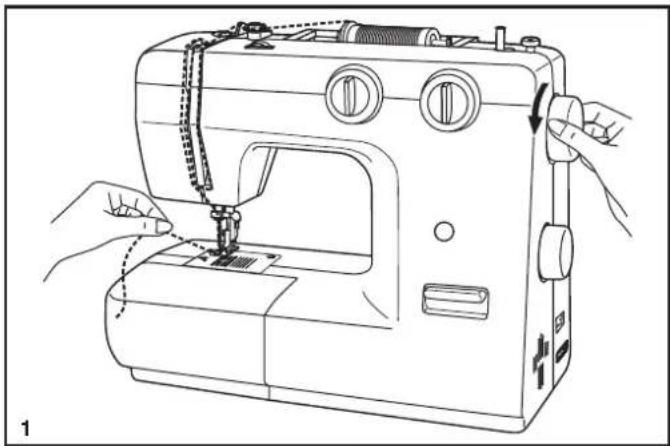 SINGER 7020 - □ Unterfaden heraufholen - 1