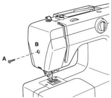 SINGER 7020 - □ Wechseln der Glühbirne - 1